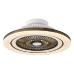Ventilador 72w Dc Mato Cuero 5Aspas Transp. 22x58x58cm 6 Vel. 3 Colores
