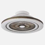 Ventilador 72w Dc Mato Cuero 5Aspas Transp. 22x58x58cm 6 Vel. 3 Colores