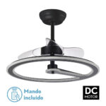 Ventilador 110w Dc Chom Negro 3 Aspas Transp 6Vel. 3 Colores