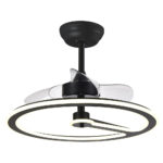 Ventilador 110w Dc Chom Negro 3 Aspas Transp 6Vel. 3 Colores