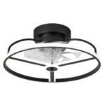 Ventilador 60w Dc Bora Negro 8 Aspas Transp. 6 Vel. 3 Colores