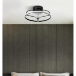 Ventilador 60w Dc Bora Negro 8 Aspas Transp. 6 Vel. 3 Colores