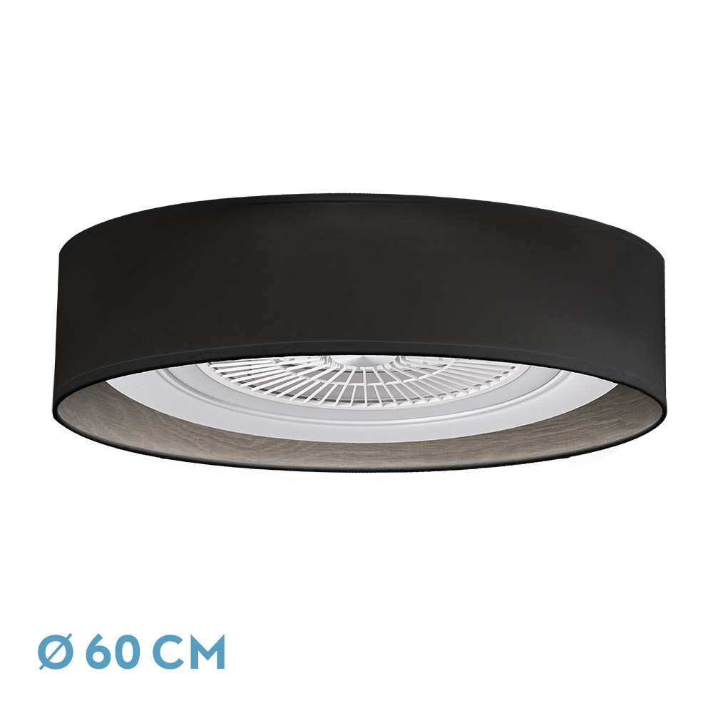 39 Ventilador Tania 72w Negro/madera Gris 6120lm 5 Aspas 3col