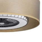 Ventilador DC Tania 72w Madera Clara 5 Aspas 6 Velocidades 3col