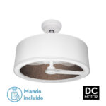 Ventilador Dc Tatiana 110w Blanco/oxido 3 Aspas 62d