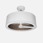 Ventilador Dc Tatiana 110w Blanco/oxido 3 Aspas 62d