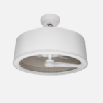 Ventilador Dc Tatiana 110w Blanco/mad.Gris 3 Aspas 62d