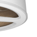 Ventilador Dc Tatiana 110w Blanco/mad.Oscura 3 Aspas 62d
