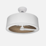 Ventilador Dc Tatiana 110w Blanco/mad.Oscura 3 Aspas 62d