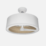 Ventilador Dc Tatiana 110w Blanco/mad.Clara 3 Aspas 62d