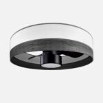 Ventilador Dc 24w Olga Blanco/mad.clara-haya 3 Aspas 6 Vel. 2390lm