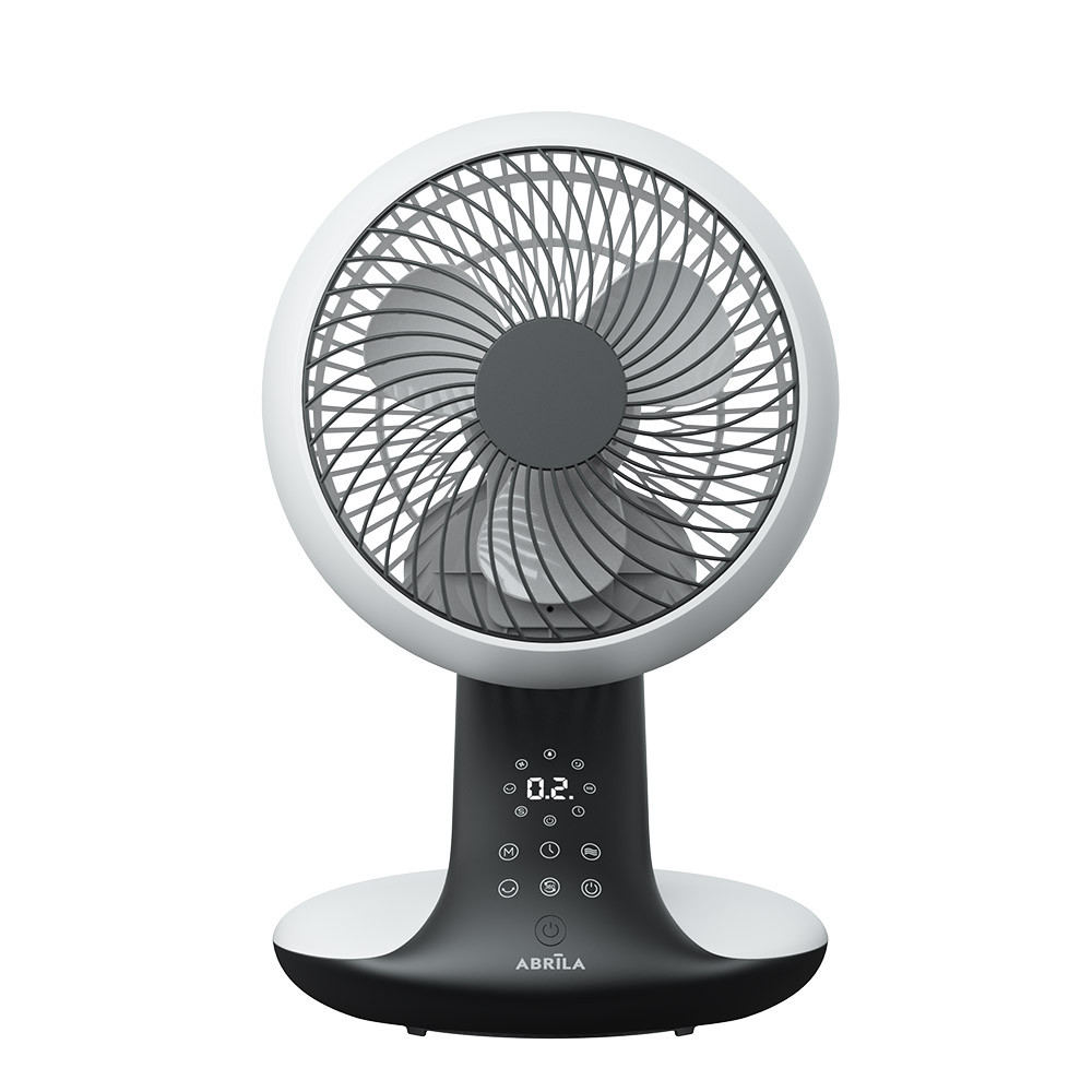 13 Ventilador Dc Sobremesa Miera Blanco/negro 20w 8vel Oscilacion 3d.remoto,temporizador 40,5x25,4x23,3cm