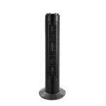 Ventilador De Torre Picaro Negro 3vel 50w C/remoto Temporizador,fijo Y Rotatorio 74x22x22cm