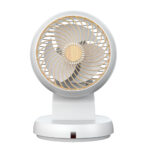Ventilador Sobremesa Urbel Blanco/haya 30w 4vel 31,5x 21x24cm Oscilación 3d Remoto, Temporizador