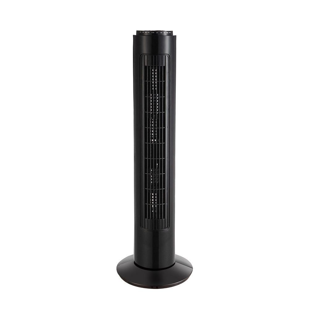 21 Ventilador De Torre Picaro Negro 3vel 50w C/remoto Temporizador,fijo Y Rotatorio 74x22x22cm