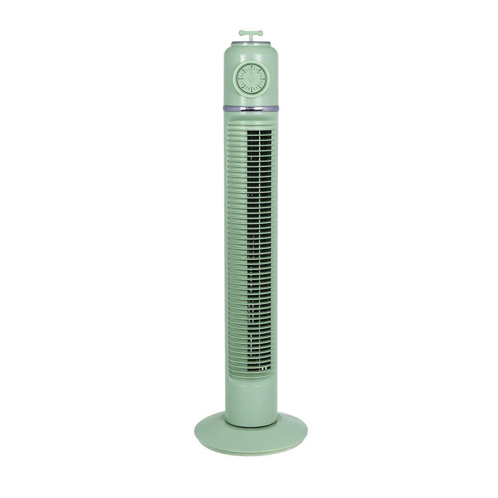 23 Ventilador Torre Artico Verde 45w 3velocidades C/remoto Y Temporizador Display Fijo Y Rotatorio 82x22x22cm