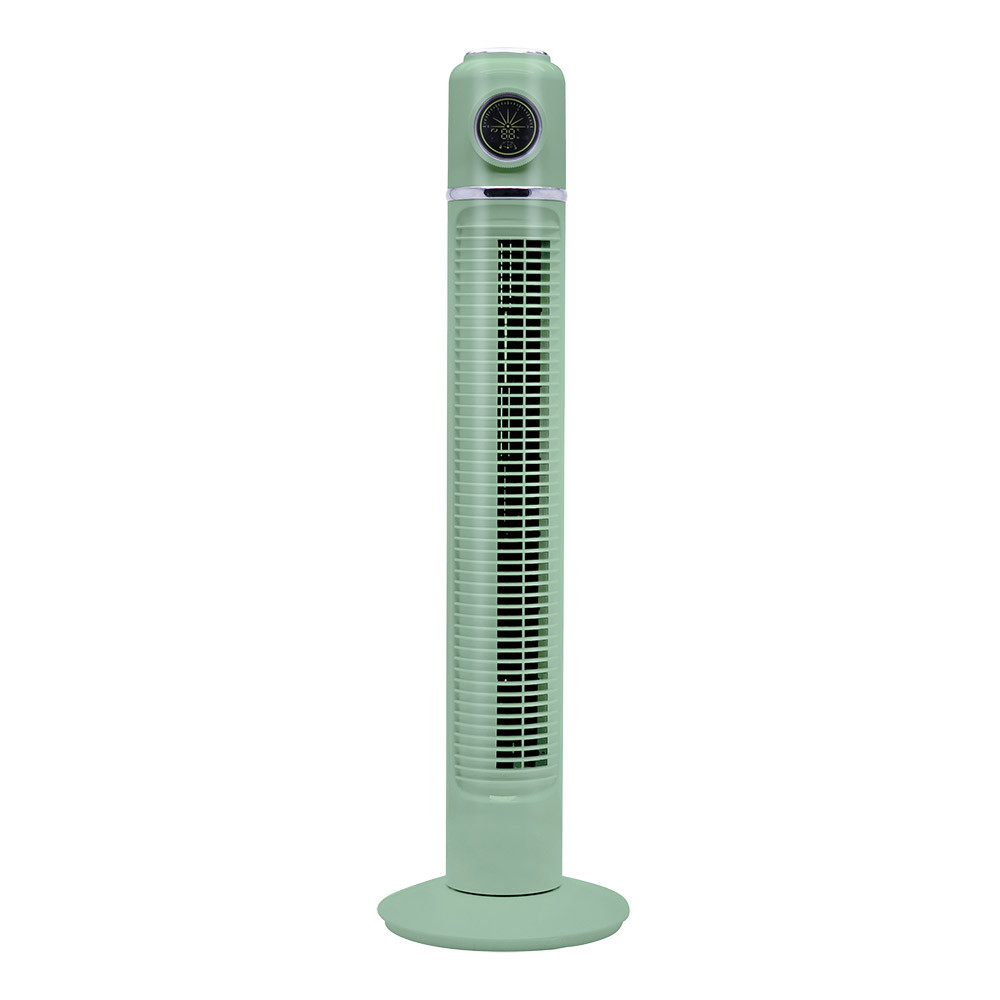 24 Ventilador Torre Artico Verde 45w 3velocidades C/remoto Y Temporizador Display Fijo Y Rotatorio 82x22x22cm