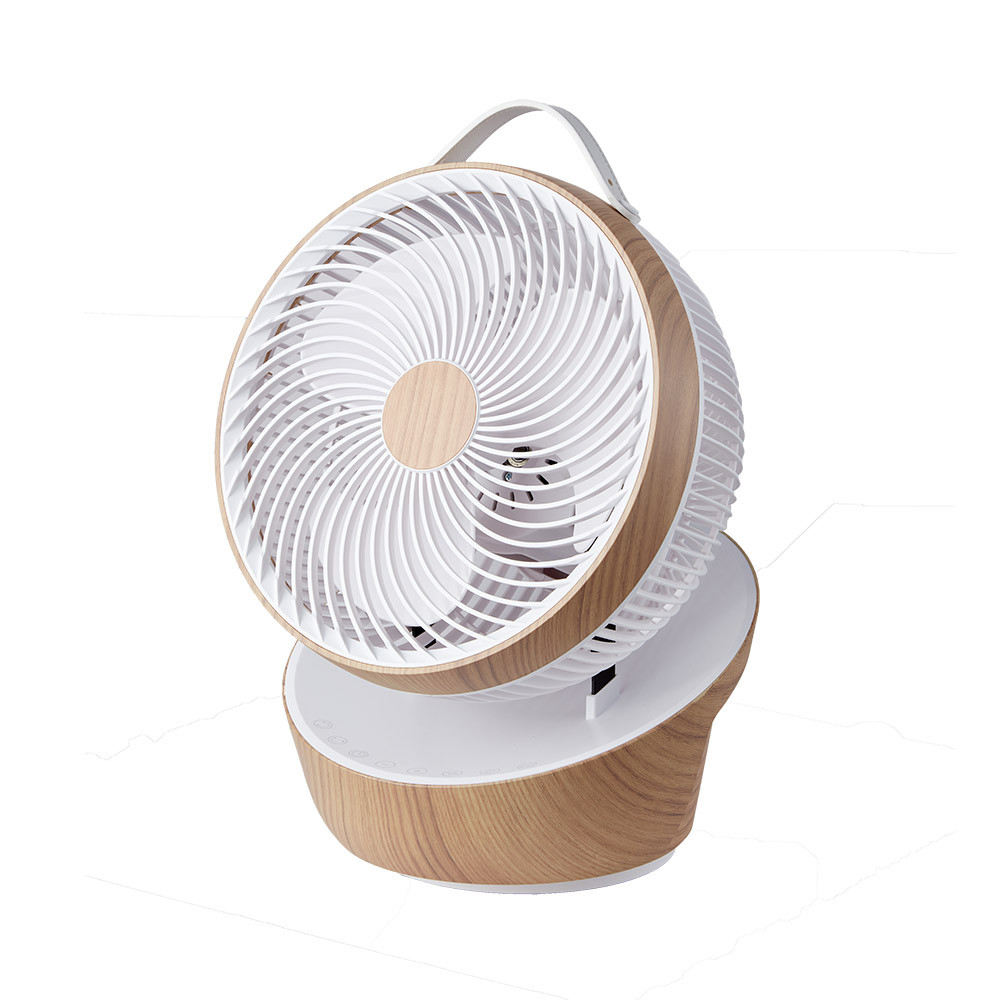5 Ventilador Sobremesa Petirrojo Blanco/madera 25w 12vel 3asp Motor Dc Remoto,temporizador 36,3x27,5x24,8cm