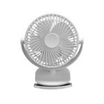 Ventilador Sobremesa C/pinza Peñafiel Blanco 5w 3+1vel Recargable Alimentacion Usb 5aspas Motor Dc