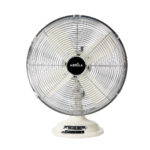 Ventilador Sobremesa Capitolio Crema/cromo 37w 3velocidades 4asp. Fijo Y Rotatorio 42x35x27cm