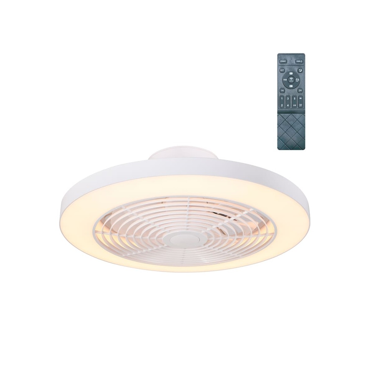 14 Ventilador Plafón LED