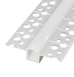 Perfil LED flexible para empotrar en una obra de 52,25 mm x 13,15 mm