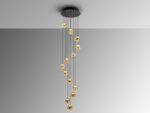 ZARIA-LAMP 13L-NEGRO/BRONC/AMBAR D60 DIM SCHULLER - Imagen 3