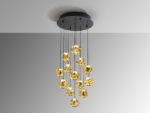 ZARIA-LAMP 13L-NEGRO/BRONC/AMBAR D60 DIM SCHULLER