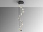 ZARIA-LAMP 13L- NEGRO/ORO/TRANSP D60 DIM SCHULLER - Imagen 3
