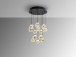 ZARIA-LAMP 13L- NEGRO/ORO/TRANSP D60 DIM SCHULLER