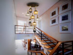 LAMPARA NORMA 9L NEGRO-LATON H500 - Imagen 2