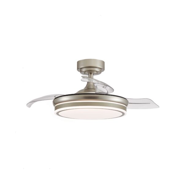 Ventilador de techo de aspas plegables Mini Níquel