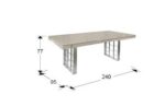 VITA-MESA COM GRIS CENIZA-PLATA 240 SCHULLER - Imagen 2