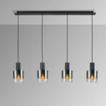 I3-VENIZE- LAMPARA 4L NEGRO-SMOKE SCHULLER - Imagen 4