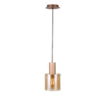 I3-VENIZE- LAMPARA 1L COBRE-AMBAR SCHULLER