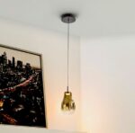 ALEDIS- LAMPARA 1L NEGRO-DORADO SCHULLER