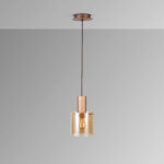I3-VENIZE- LAMPARA 1L COBRE-AMBAR SCHULLER - Imagen 4
