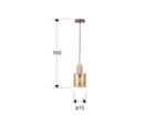 I3-VENIZE- LAMPARA 1L COBRE-AMBAR SCHULLER - Imagen 5