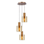 I3-VENIZE- LAMPARA 3L COBRE-AMBAR SCHULLER