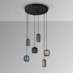I3-NIMES- LAMPARA 6L NEGRO-COLORES SCHULLER - Imagen 4