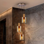 I3-VENIZE- LAMPARA 3L COBRE-AMBAR SCHULLER - Imagen 2