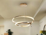 ORBITAS- LAMPARA 2 AROS ORO SCHULLER - Imagen 2