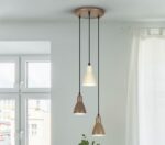 I3-AFRA- LAMPARA 3L -MARRON/CREMA SCHULLER