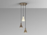 I3-AFRA- LAMPARA 3L -MARRON/CREMA SCHULLER - Imagen 3
