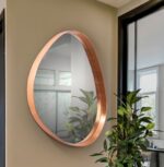 espejo circular oro rosa schuller