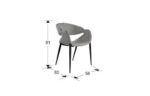 GIRO- SILLON GRIS CLARO-NEGRO SCHULLER - Imagen 4
