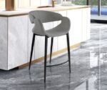 GIRO- TABURETE GRIS CLARO-NEGRO SCHULLER