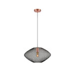 I3-MELANY- LAMPARA 1L NEGRO-COBRE SCHULLER