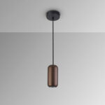 I3-NIMES- LAMPARA 1L NEGRO-MARRON SCHULLER - Imagen 4