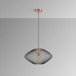 I3-MELANY- LAMPARA 1L NEGRO-COBRE SCHULLER - Imagen 4